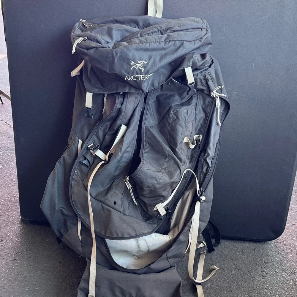 Arc'teryx Black and Gray Men's Technical Backpack